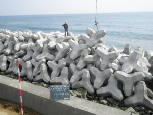 沢尻海岸-布設状況